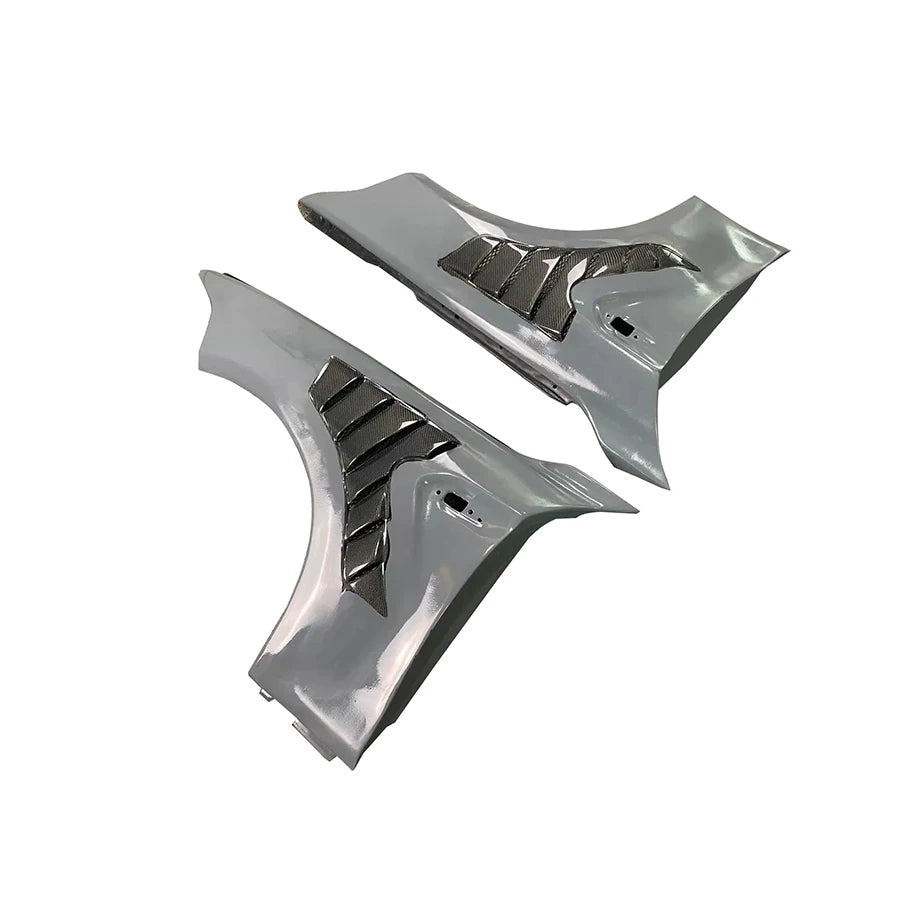 Car Side Fender Splitter For BMW M2 Series F87 2014-2021 Real Carbon Fiber Side Fender Air Vent Trim Covers Body Kit