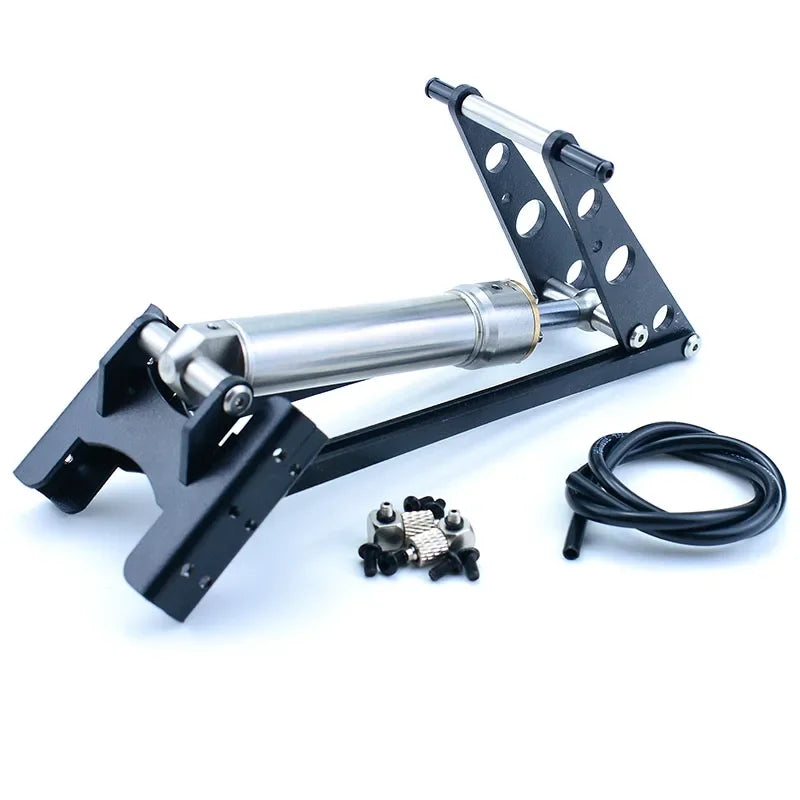 RC Truck Tipper Metal Hydraulic Central Cylinder and Oil Pump for 1/14 Tamiya SCANIA 770S VOLVO BENZ MAN LESU Car Accessories