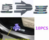 قطع غيار عتبة باب خارجية وداخلية مدمجة من الفولاذ المقاوم للصدأ لسيارة تويوتا هايلاندر موديلات 2020 و2021 و2022 