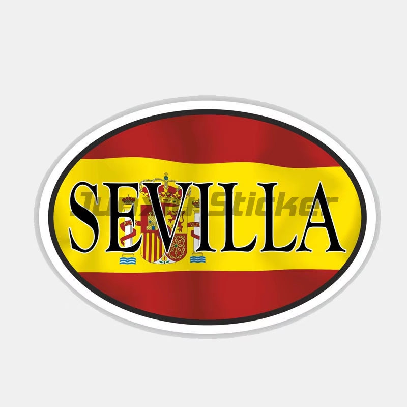 Spain Flag Sticker Helmet Wall Stickers Rooms Truck Stickers Truck Motorcycle Sticker Bike Accessories Car Decal Racing