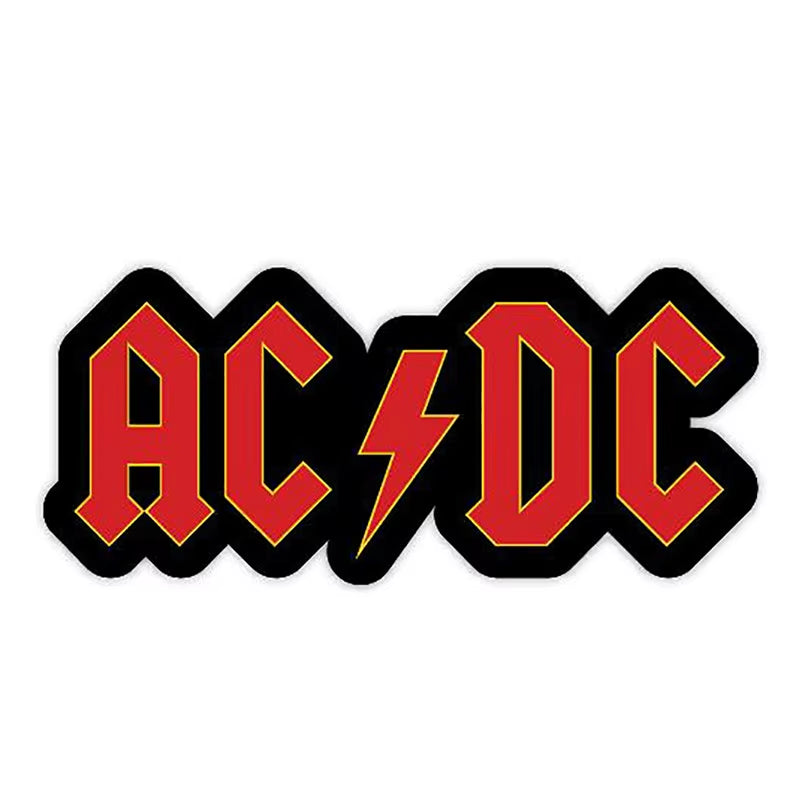 Hot DC AC Music KK Vinyl Decal Interesting Car Sticker for Car Truck Window Bumper Decals Car Applique Waterproof Accessories