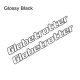 قطعتان من ملصقات Globetrotter الجانبية لنوافذ شاحنات فولفو FH HGV، ملصقات فينيل لتزيين الشاحنات الثقيلة والكبيرة، إكسسوارات تعديل السيارات 