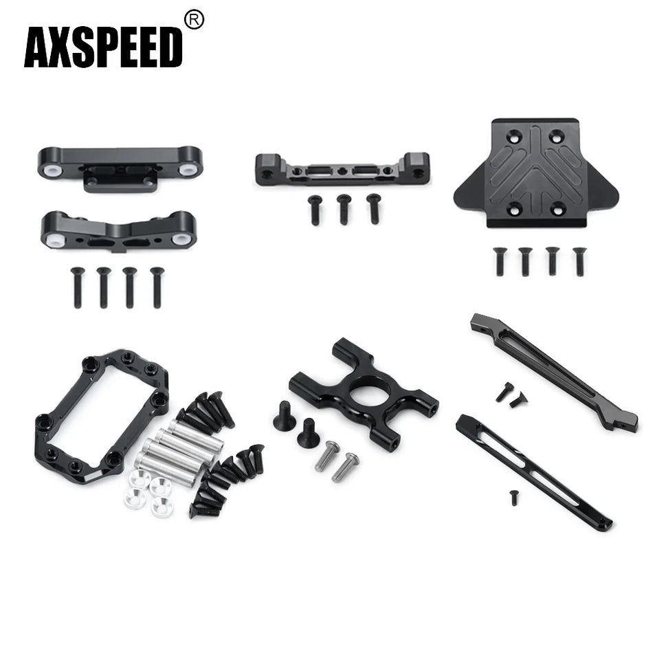 AXSPEED Alu Alloy Suspension Arm Steering Fixing Servo Mount for 1/8 ARRMA Kraton Senton Typhon Talion RC Car Truck Upgrade Part