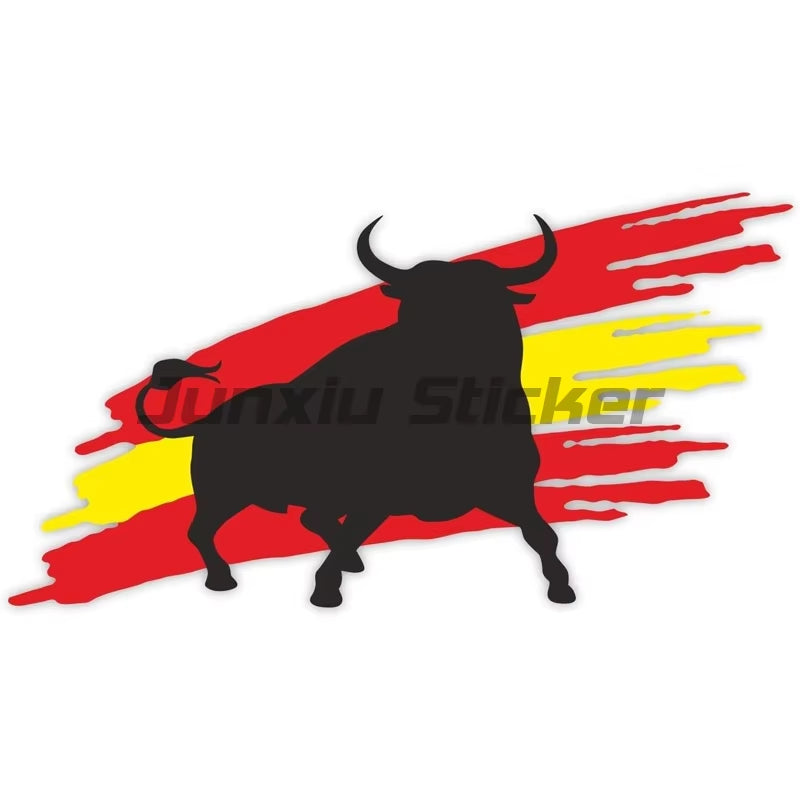 Spain Flag Sticker Helmet Wall Stickers Rooms Truck Stickers Truck Motorcycle Sticker Bike Accessories Car Decal Racing