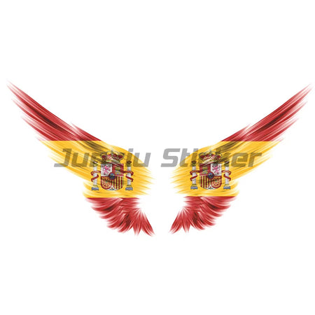 Spain Flag Sticker Helmet Wall Stickers Rooms Truck Stickers Truck Motorcycle Sticker Bike Accessories Car Decal Racing