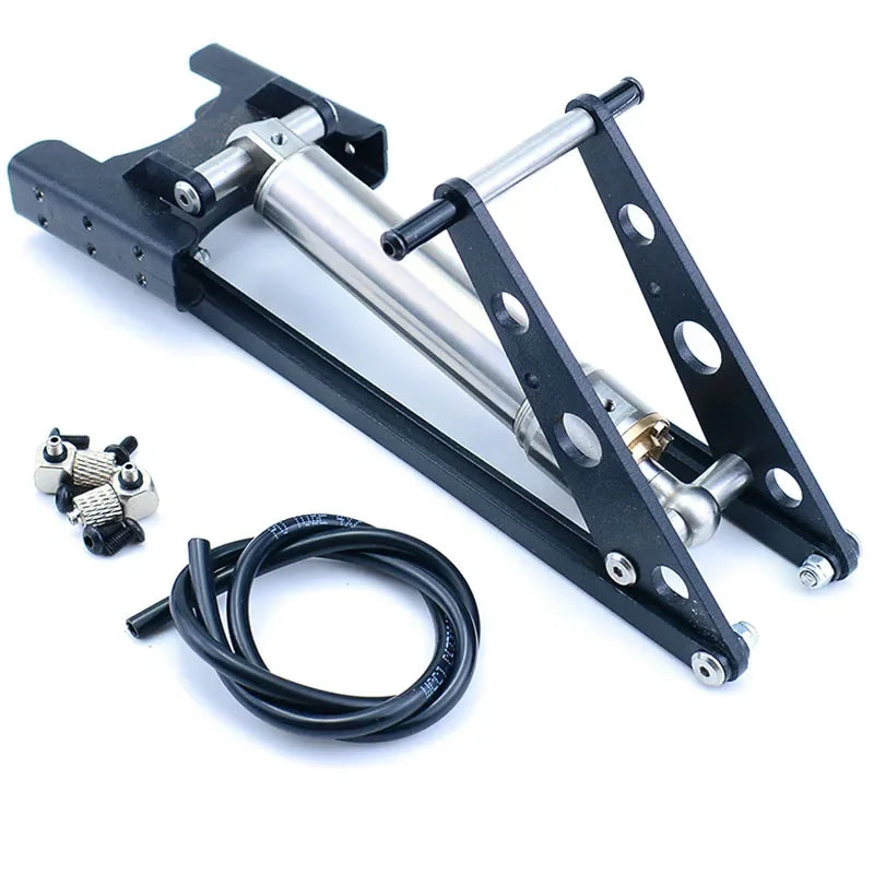 RC Truck Tipper Metal Hydraulic Central Cylinder and Oil Pump for 1/14 Tamiya SCANIA 770S VOLVO BENZ MAN LESU Car Accessories