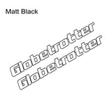 قطعتان من ملصقات Globetrotter الجانبية لنوافذ شاحنات فولفو FH HGV، ملصقات فينيل لتزيين الشاحنات الثقيلة والكبيرة، إكسسوارات تعديل السيارات 