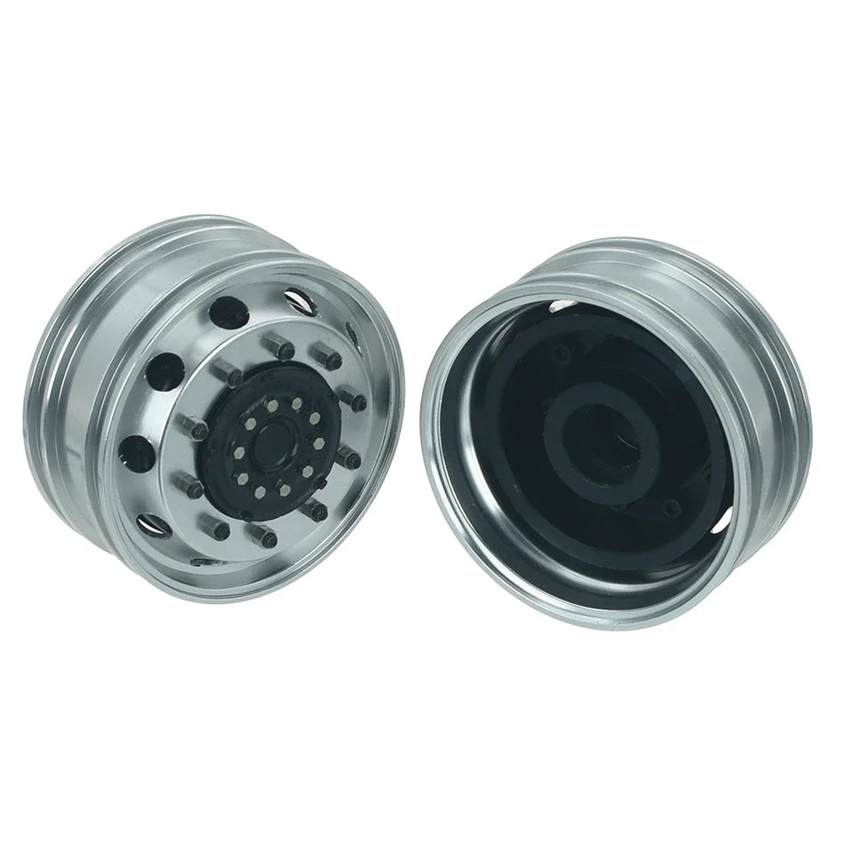 1 Pair Metal Front Rear CNC Wheel Hubs for 1/14 Tamiya RC Truck Tipper Scania 770s Volvo FH16 Benz MAN Diy Parts