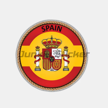 Spain Flag Sticker Helmet Wall Stickers Rooms Truck Stickers Truck Motorcycle Sticker Bike Accessories Car Decal Racing