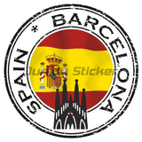 Spain Flag Sticker Helmet Wall Stickers Rooms Truck Stickers Truck Motorcycle Sticker Bike Accessories Car Decal Racing