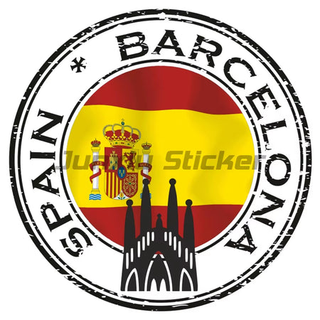 Spain Flag Sticker Helmet Wall Stickers Rooms Truck Stickers Truck Motorcycle Sticker Bike Accessories Car Decal Racing