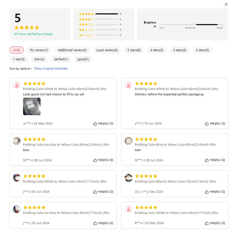 2 Pcs 24V LED Truck Light,For 30Cm 45Cm 60Cm 70Cm Truck Headlight Decor Warning Lamp,Yellow Turn Signal Bar,Truck Accessories