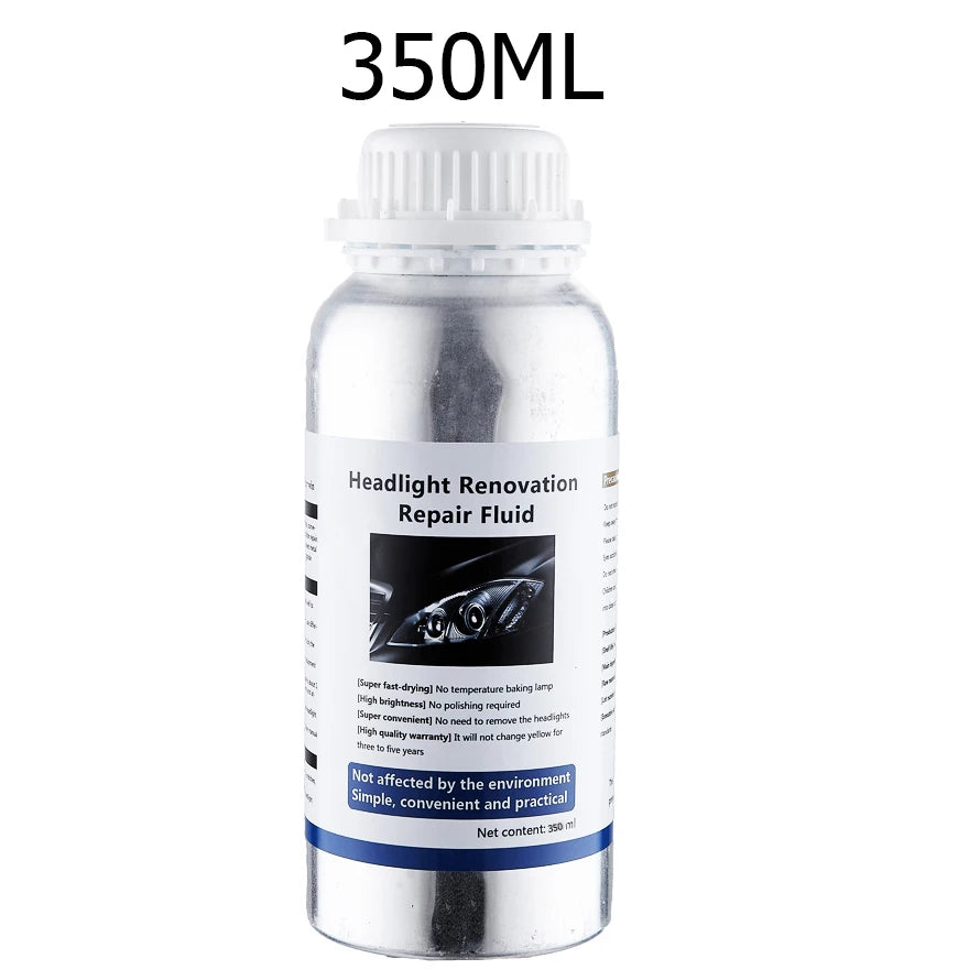 Car Headlight Repair Liquid Car Headlamp Renovation Restoration Cleaning Car Headlight Liquid Polymer Polish Auto Part Headlight