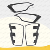 أطقم هيكل سيارة إيسوزو دي-ماكس دي إل 40 في-كروس 2024 و2025، أغطية مصابيح أمامية وخلفية سوداء غير لامعة، إكسسوارات خارجية للسيارات، قطع غيار سيارات 