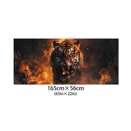 3D Animal Car Rear Windshield Sticker Perforated Vinyl Sticker for Truck Pickup Truck SUV Auto Exterior Accessories