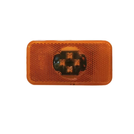 1Pc 24V Yellow Amber Led Reflector for Volvo Side Marker Lamp Clearance Light + Wire Connector Plug for Volvo Truck Emark