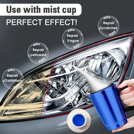 Car Headlight Repair Liquid Car Headlamp Renovation Restoration Cleaning Car Headlight Liquid Polymer Polish Auto Part Headlight