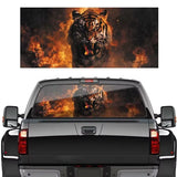 3D Animal Car Rear Windshield Sticker Perforated Vinyl Sticker for Truck Pickup Truck SUV Auto Exterior Accessories