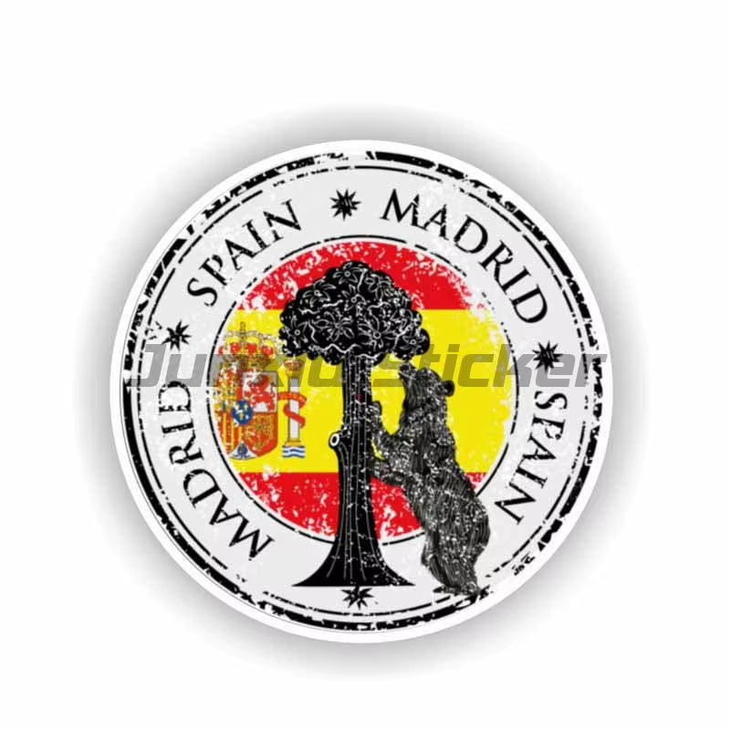 Spain Flag Sticker Helmet Wall Stickers Rooms Truck Stickers Truck Motorcycle Sticker Bike Accessories Car Decal Racing