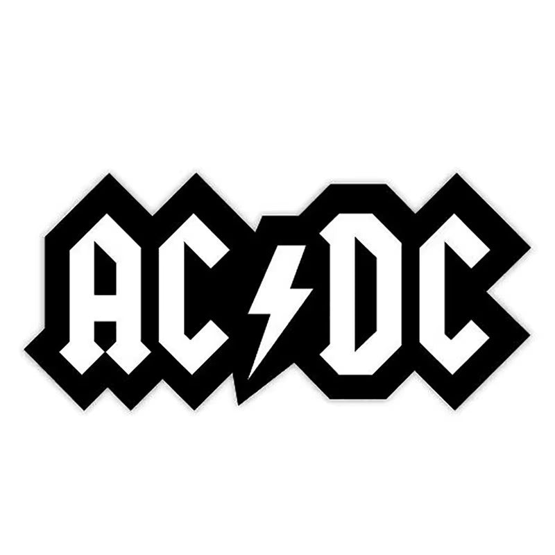 Hot DC AC Music KK Vinyl Decal Interesting Car Sticker for Car Truck Window Bumper Decals Car Applique Waterproof Accessories